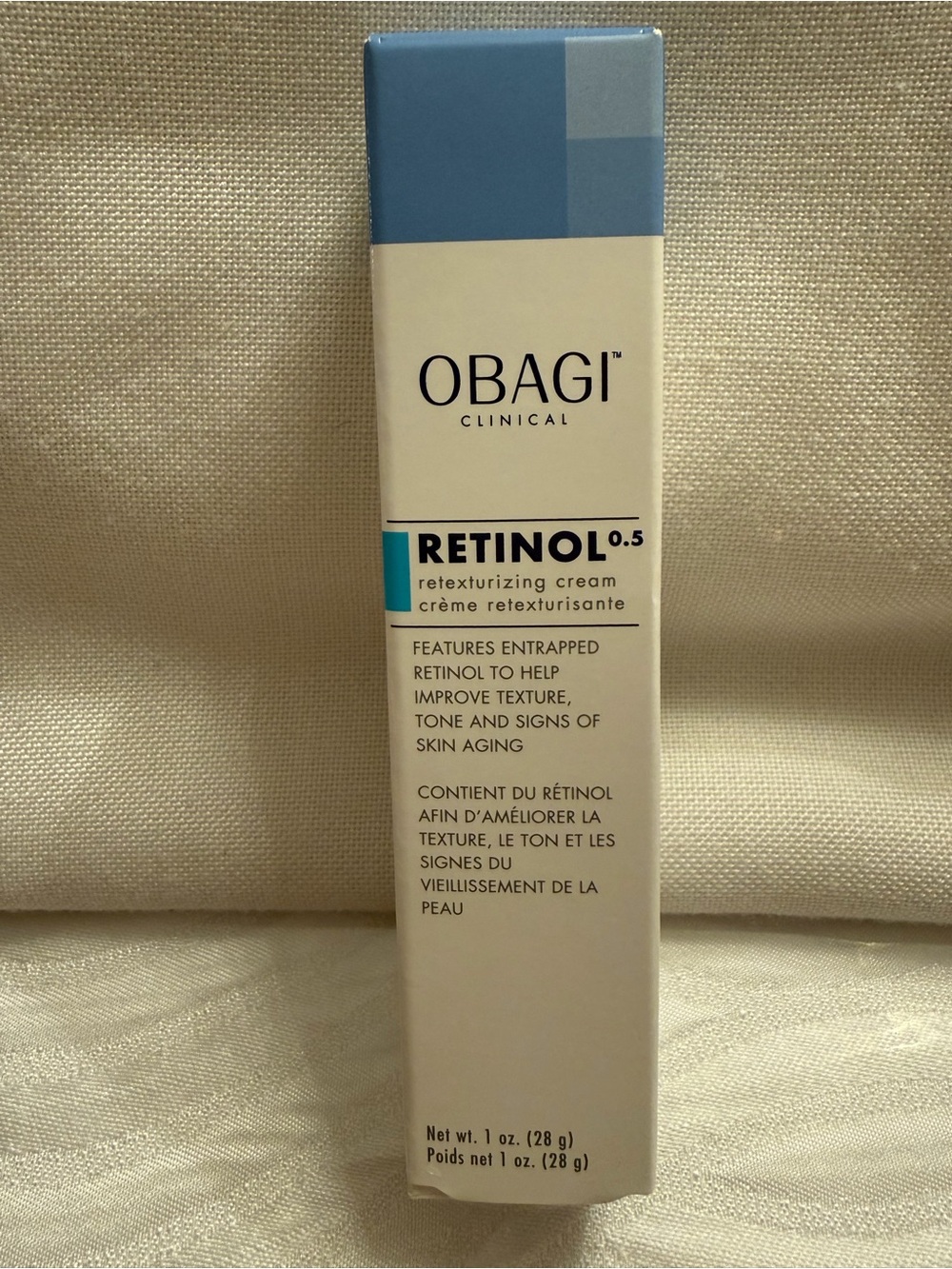 Obagi Clinical Retinol 0.5 Retexturizing Cream 1 oz NEW IN BOX